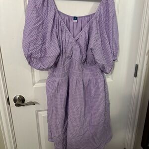 Purple eyelet old navy dress